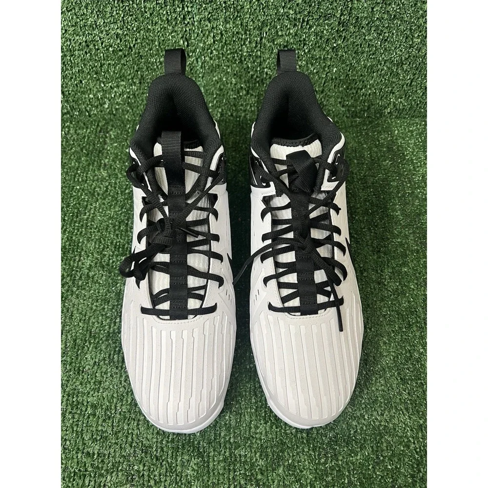 Nike Alpha Menace Strong White Black Football Cleats Men's Size 11.5 IB2572-100